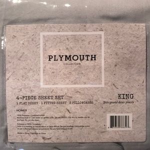 4-piece king sheet set